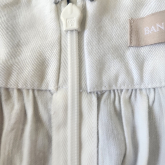 Banana Republic Womens Skirt Mini Striped Fit Flare Blue White - Picture 2 of 8